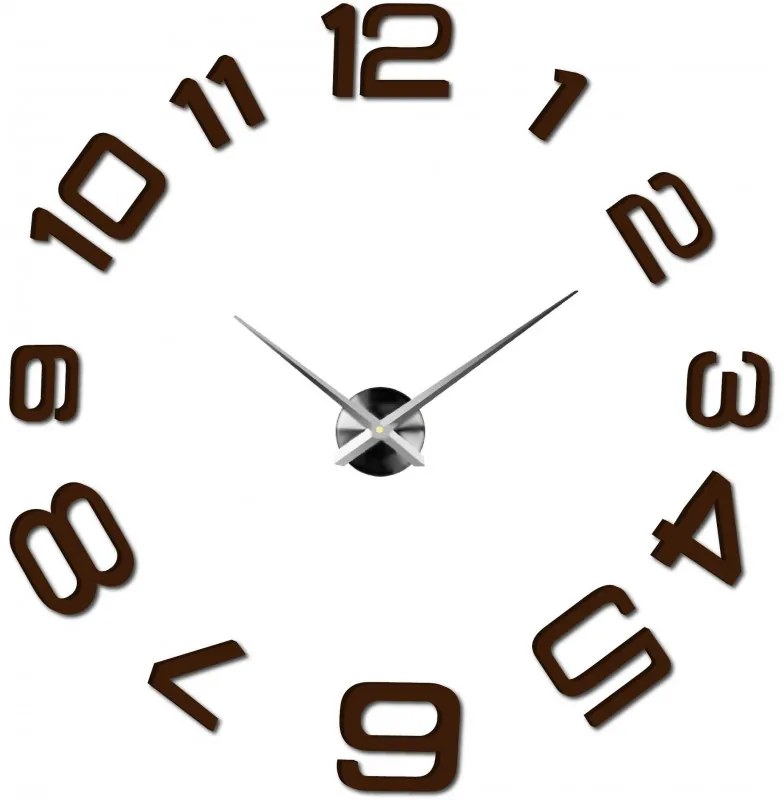 Moderné nalepovacie nástenné hodiny | 3D hodiny 12S053-Wanduhr HEU-