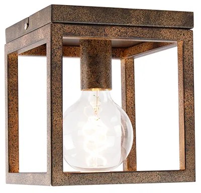 Priemyselné stropné svietidlo hrdzavo hnedé - Cage