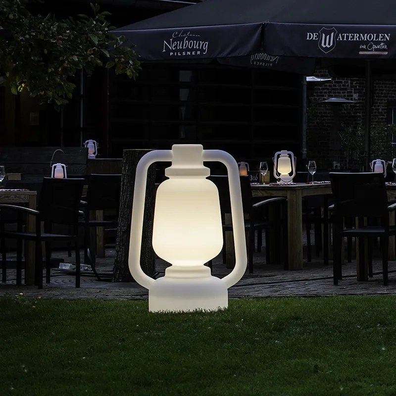 Stojacia lampa biela 110 cm IP44 - Storm Extra Large