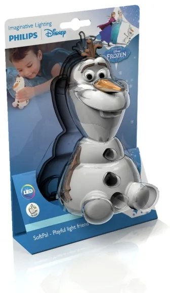 Philips 71768/08/16 -LED Otroška svetilka DISNEY FROZEN OLAF LED/0,3W/2xAAA snežak