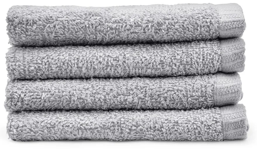 Sivé rýchloschnúce bavlnené uteráky v súprave 4 ks 30x30 cm Quick Dry – Catherine Lansfield