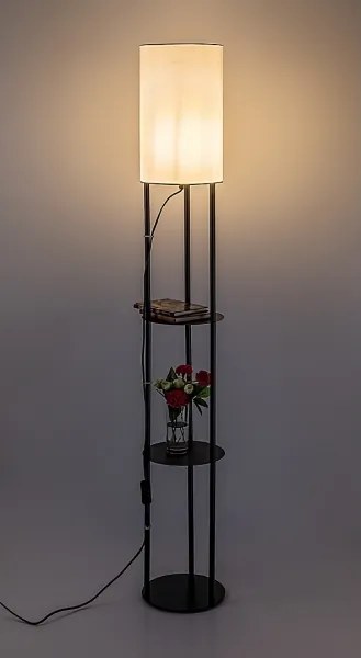 Rabalux 74106 - Stojacia lampa BRONN 1xE27/40W/230V čierna