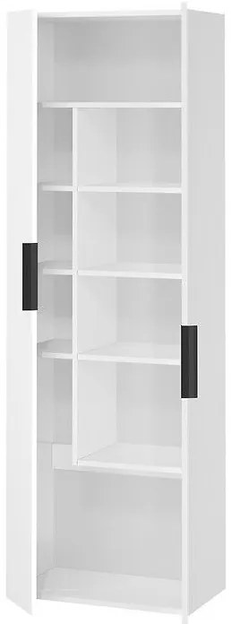 Cersanit City, vysoká kúpeľňová skrinka 60x36x180 cm, biela, S584-019-DSM