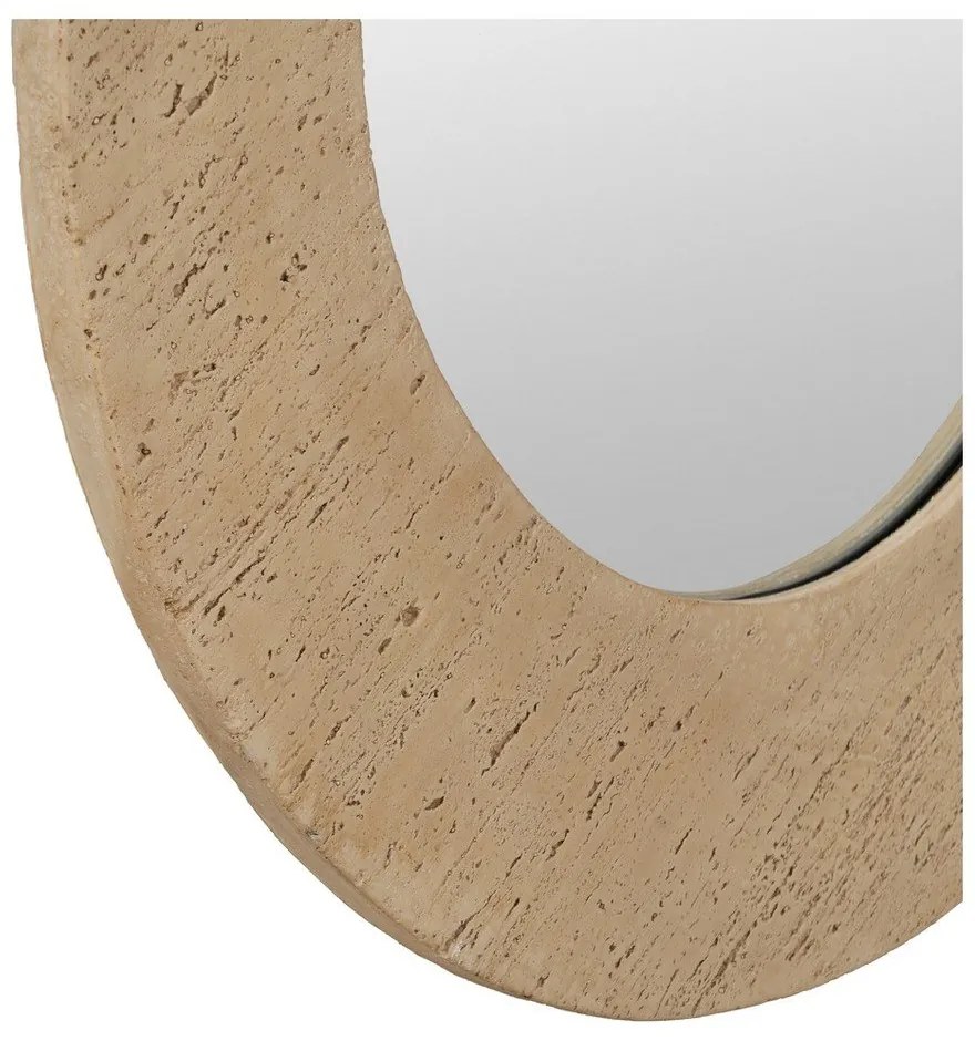 Nástenné zrkadlo s rámom z kameňa 80x80 cm Piedra – Ixia