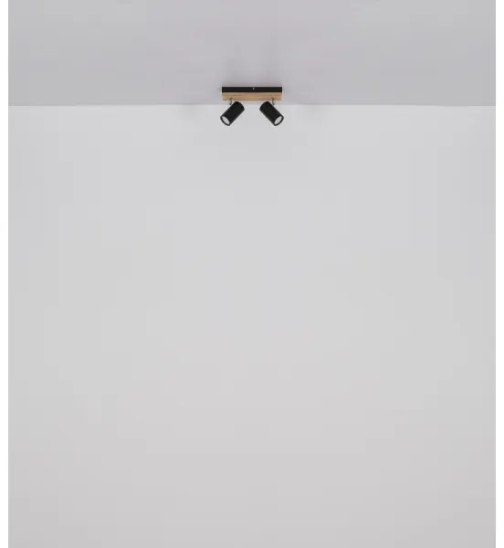 Globo 57909-2 - Bodové svietidlo KAYDEN 2xGU10/25W/230V čierna