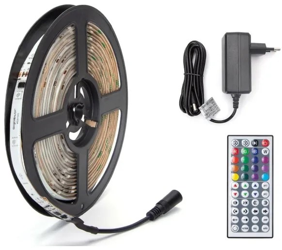 Aigostar - LED RGB Stmievateľný vonkajší pásik 5m LED/24W/12/230V IP65 + DO