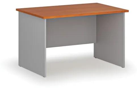 Kancelársky písací stôl rovný PRIMO GRAY, 1200 x 800 mm, sivá/čerešňa