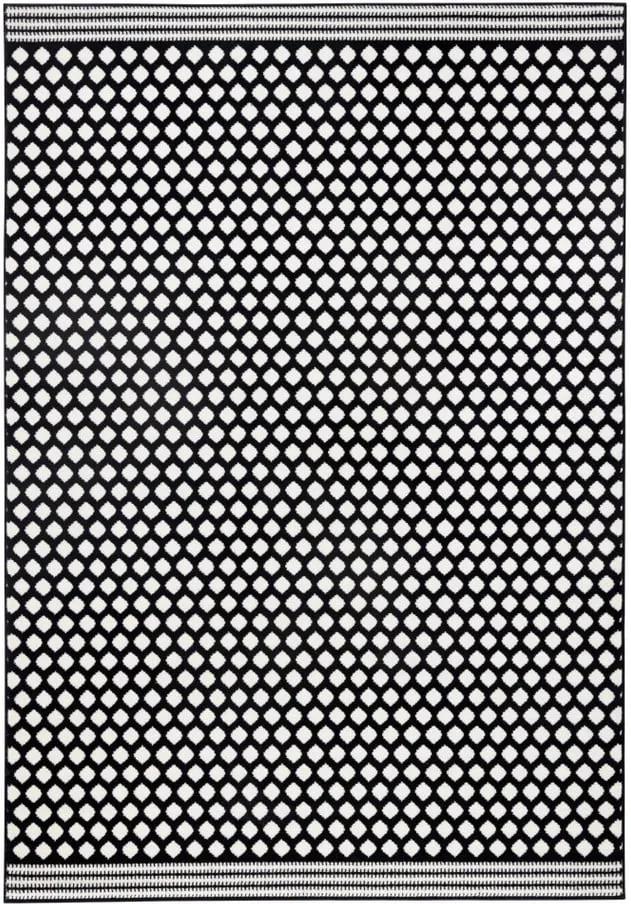 Čierno-biely koberec Zala Living Spot, 70 × 140 cm