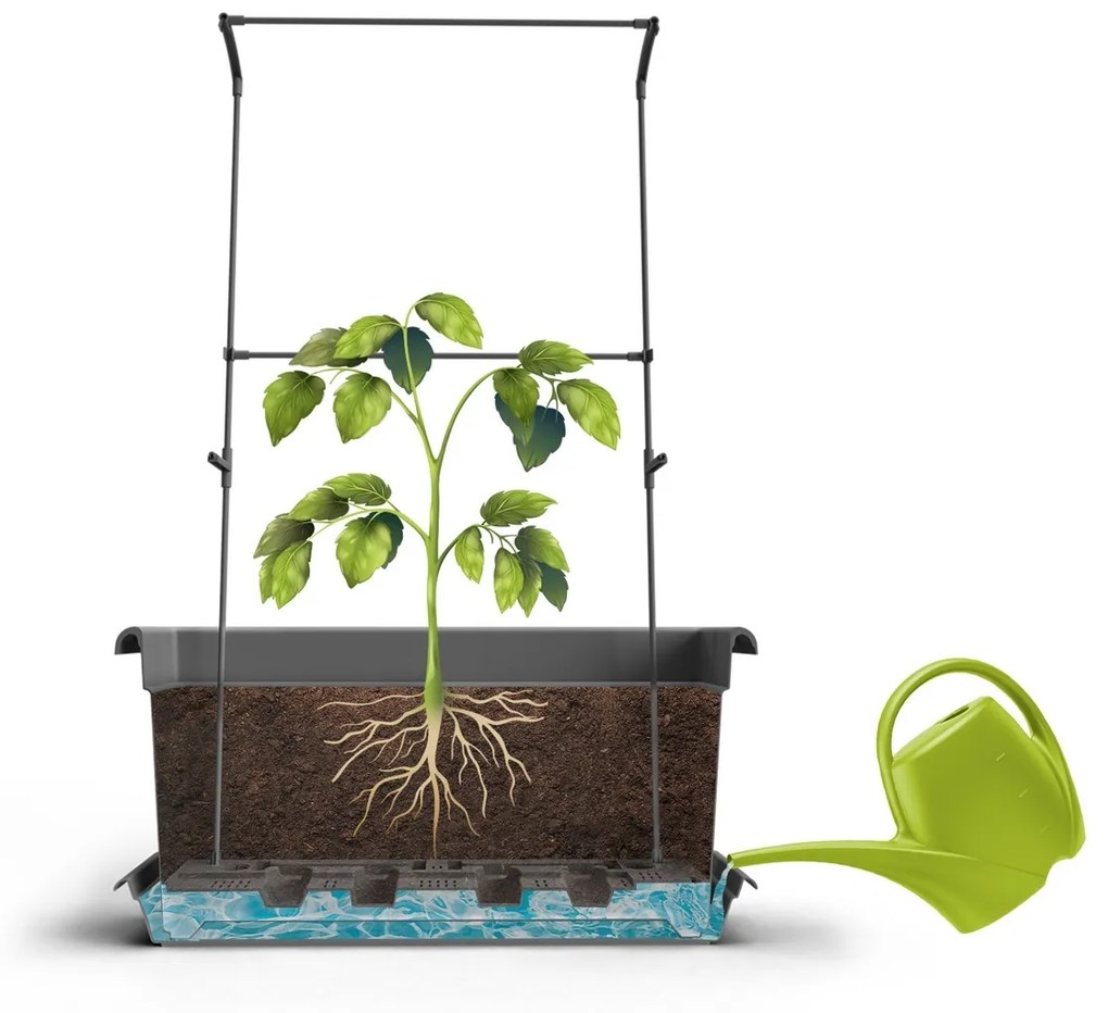 Gardenico Veľkoobjemový truhlík Magnus terakota, 100 cm, 100 cm