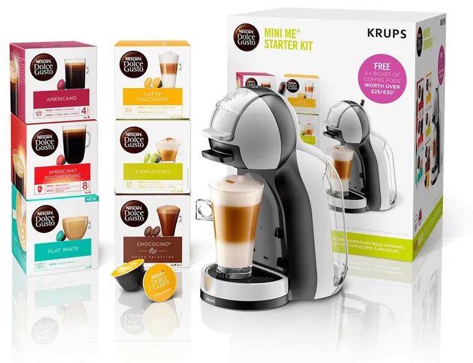 Set kávovaru Krups Nescafé Dolce Gusto KP123B a 96 kapsul