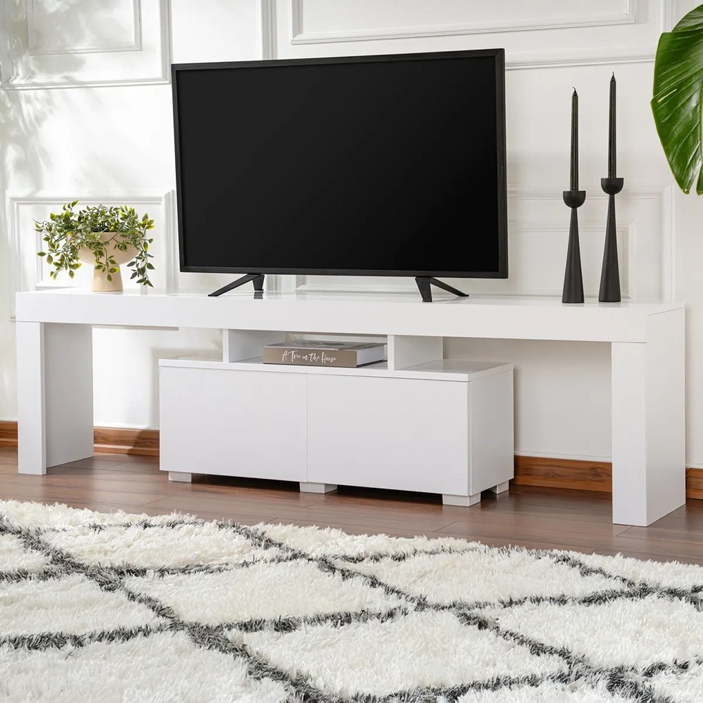 TV stolík Enclave Natural White