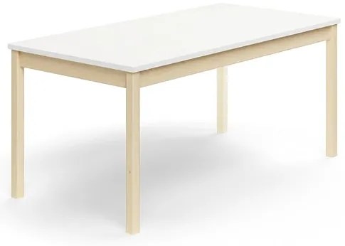 Stôl DECIBEL, 1600x800x720 mm, akustický HPL, breza/biela