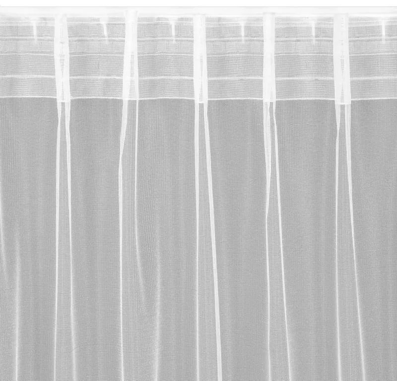 Biela záclona na flex páske TONIA 140x270 cm