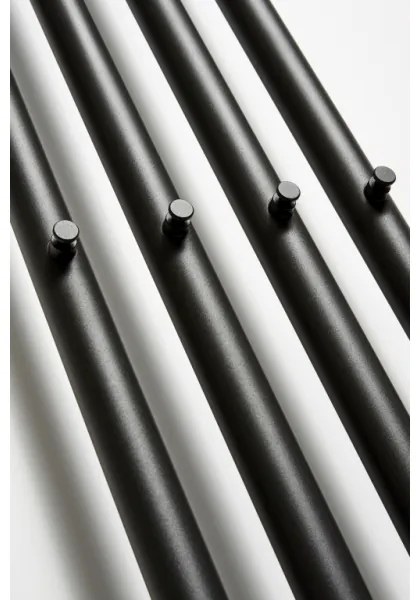 P.M.H. R2B - Kúpeľňový rebríkový radiátor ROSENDAL 350W 150 cm čierny