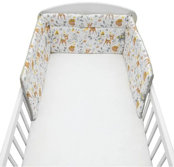 NEW BABY 3-dielne posteľné obliečky New Baby 100/135 cm Srnček sivé