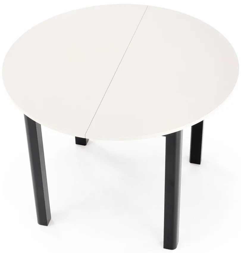 Rozkladací jedálenský stôl Ringo 102/142 cm kašmírový/čierny