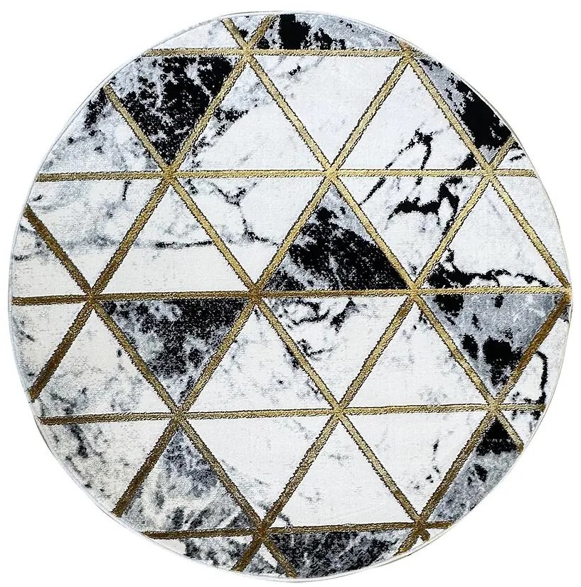 Koberec Diamond 1,2/1,2 C0075 čierna/zlatá