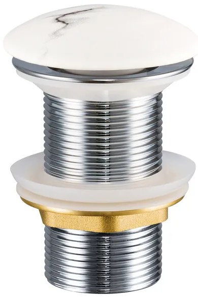 Sada keramického umývadla na dosku a výpusti Megi matná biela