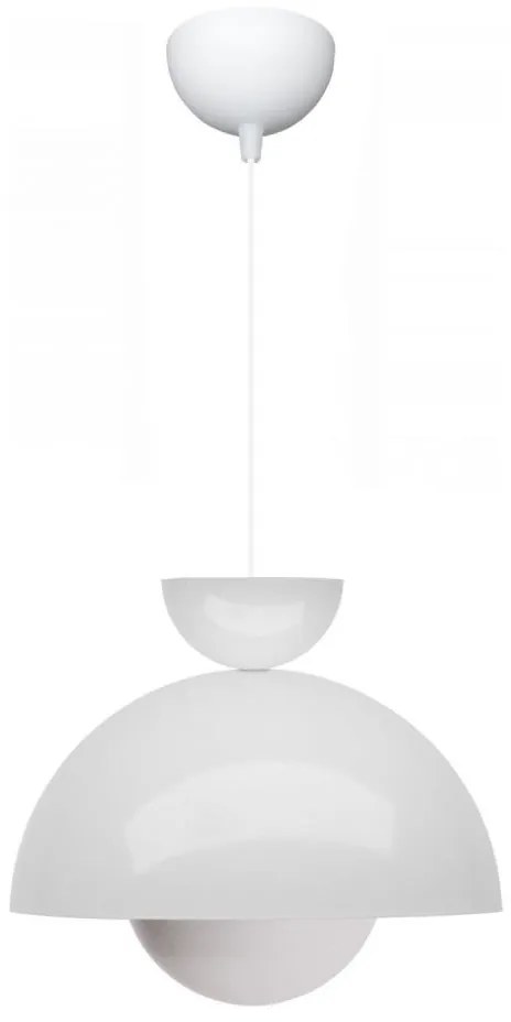 Luster na lanku SALVA 1xE27/15W/230V biely