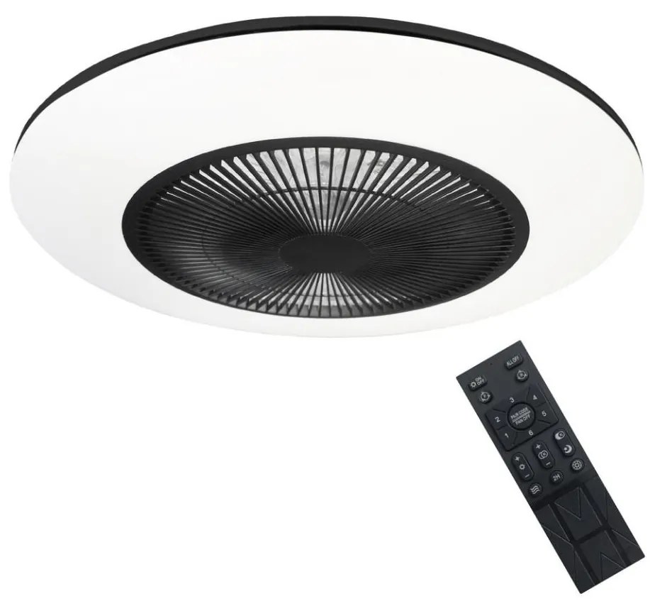Brilagi - LED Stmievateľné svietidlo s ventilátorom AURA LED/38W/230V čierna + DO
