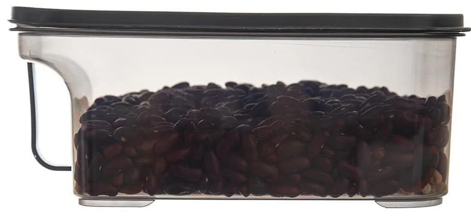 Dóza na potraviny s vrchnákom a uchom MATRIX, 2,6l, sivá