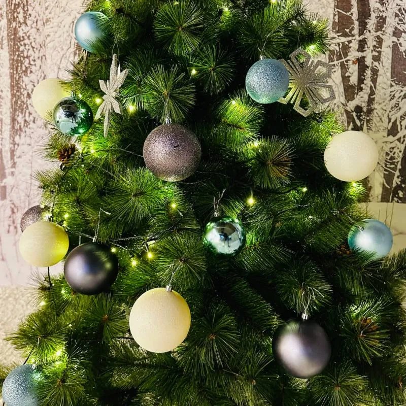 DECOLED Plastová guľa, 10 cm, sivá, 6x matná