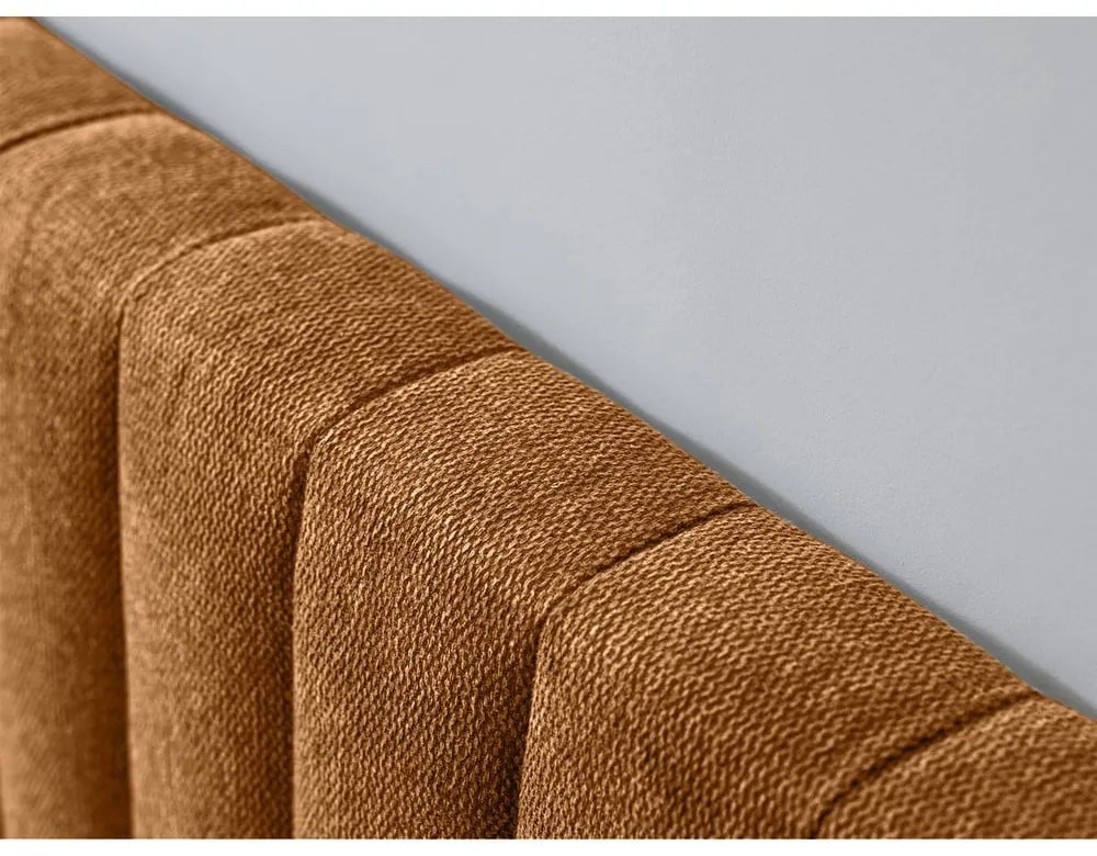 Dvojlôžková posteľ s roštom 180x200 cm v medenej/prírodnej farbe Oceane – Bobochic Paris