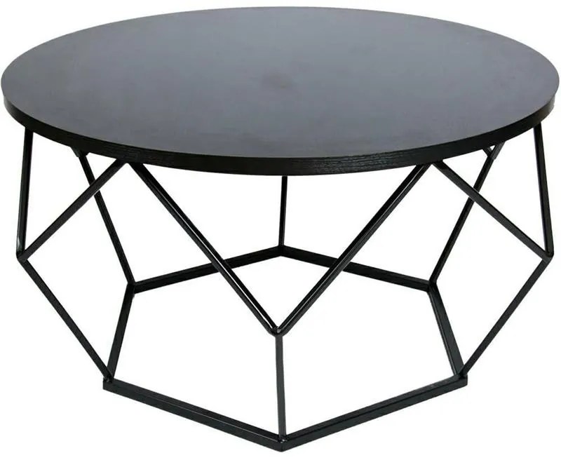 DekorStyle Konferenčný stolík DIAMOND 70cm čierny
