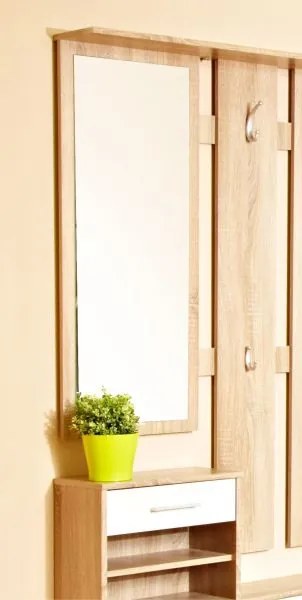 Predsieňová stena Vincent, dub sonoma/biela