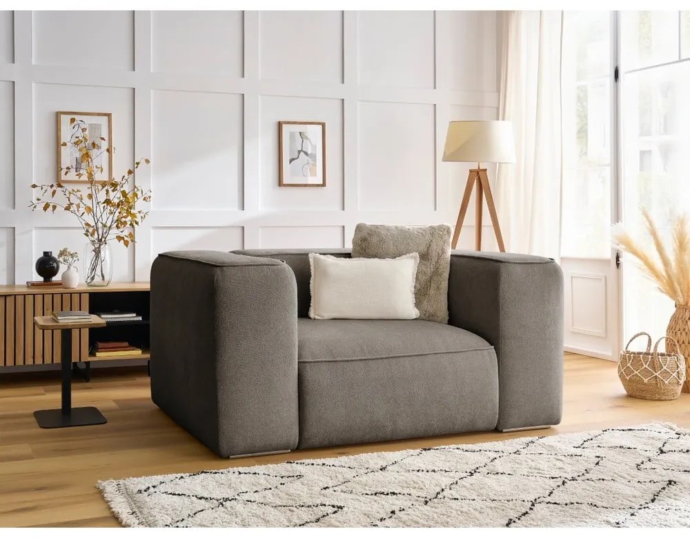 Sivobéžové kreslo Zephyr – Bobochic Paris