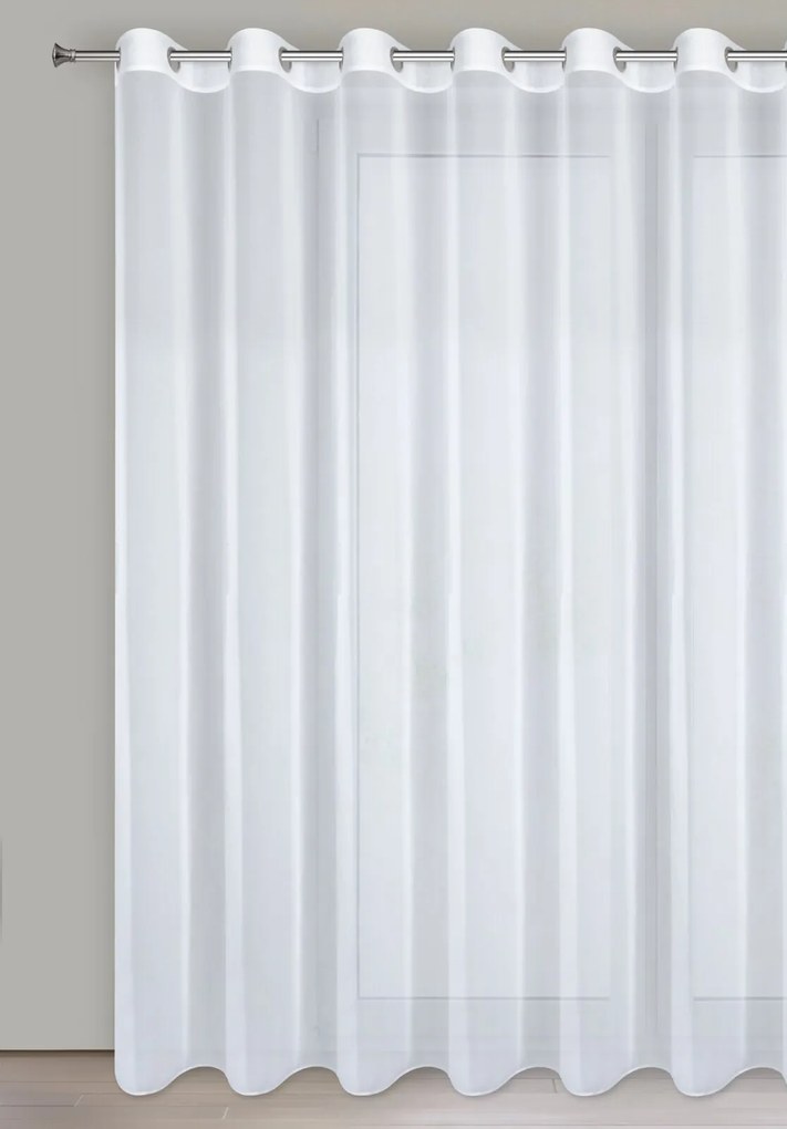ZÁCLONA NA KRÚŽKOCH ARLETA 350X270 CM BIELA