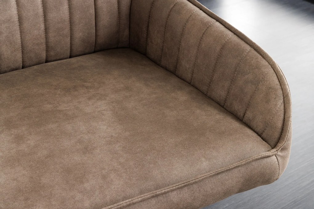 Lavička Turín 160 cm taupe mikrovlákno