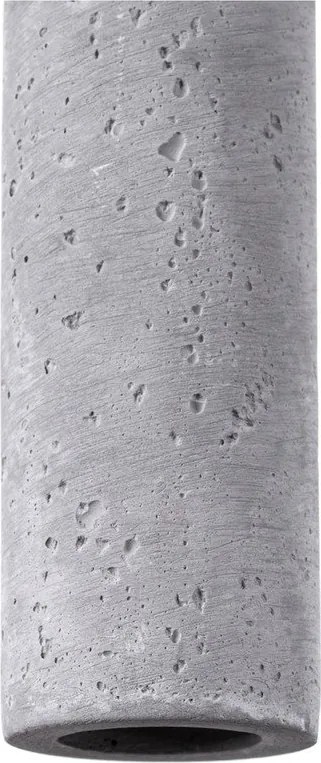 Sivé betónové závesné svietidlo Fideus – Sollux