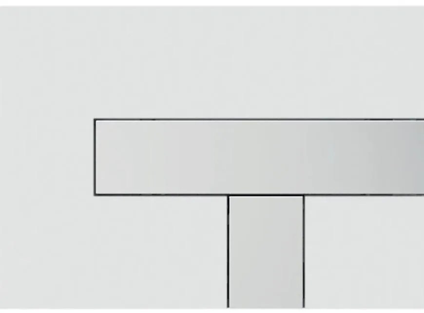 Tlačidlo Los alpská biela/lesklý chróm 16.733.00.0014