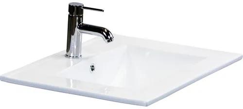 Kúpeľňový nábytkový set Dante 60 cm s keramickým umývadlom a zrkadlovou skrinkou betón antracitovo sivá