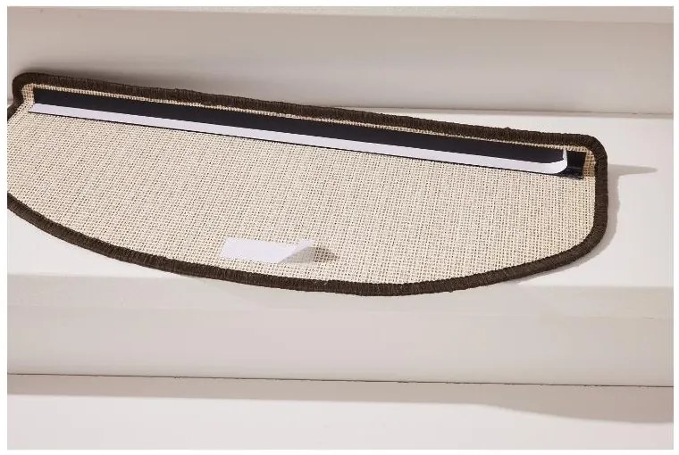 Livarno home Koberčeky na schody Premium, 28 x 65 cm (hnedá)  (100393120)