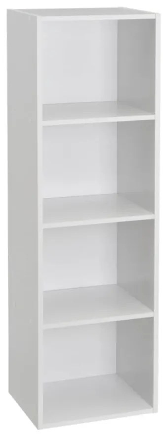 Biela knižnica 30x106x24 cm Cube – Casa Selección