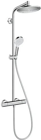 Hansgrohe Crometta S sprchový systém na stěnu s termostatickou batériou chróm 27267000