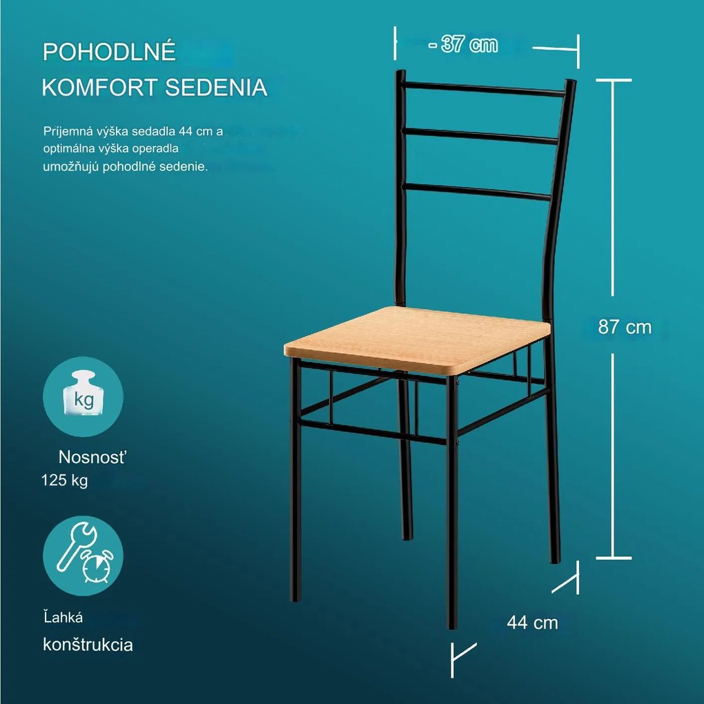 InternetovaZahrada Jedálenský set Leo - buk
