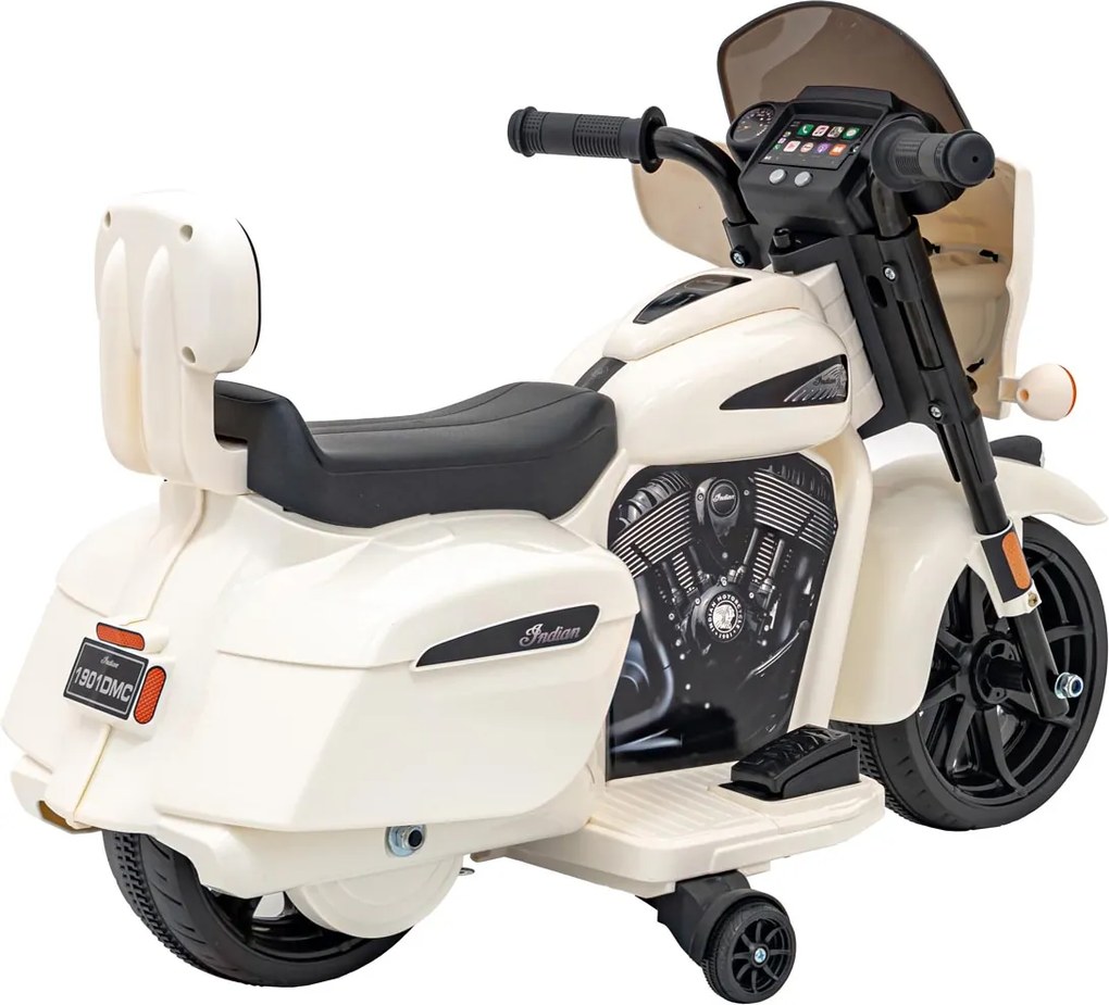 Ramiz Detská motorka Chopper INDIAN biela