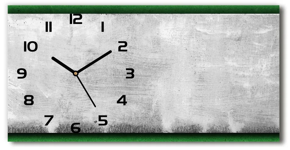 Vodorovné Moderné sklenené hodiny na stenu Zelená múr pl_zsp_60x30_f_51823590