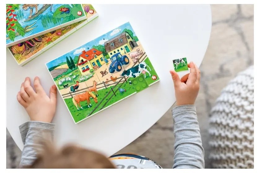 Detské puzzle Hubelino Život na farme