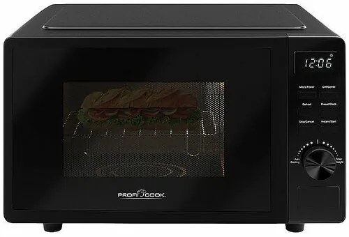 Mikrovlnná rúra ProfiCook MWG 1278 s grilom, bezotočného taniera, 20 l