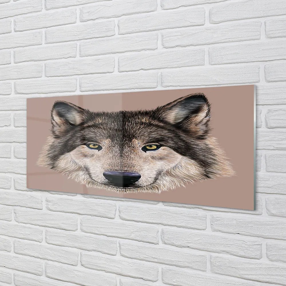 Obraz na akrylátovom skle Maľované vlk 120x60 cm