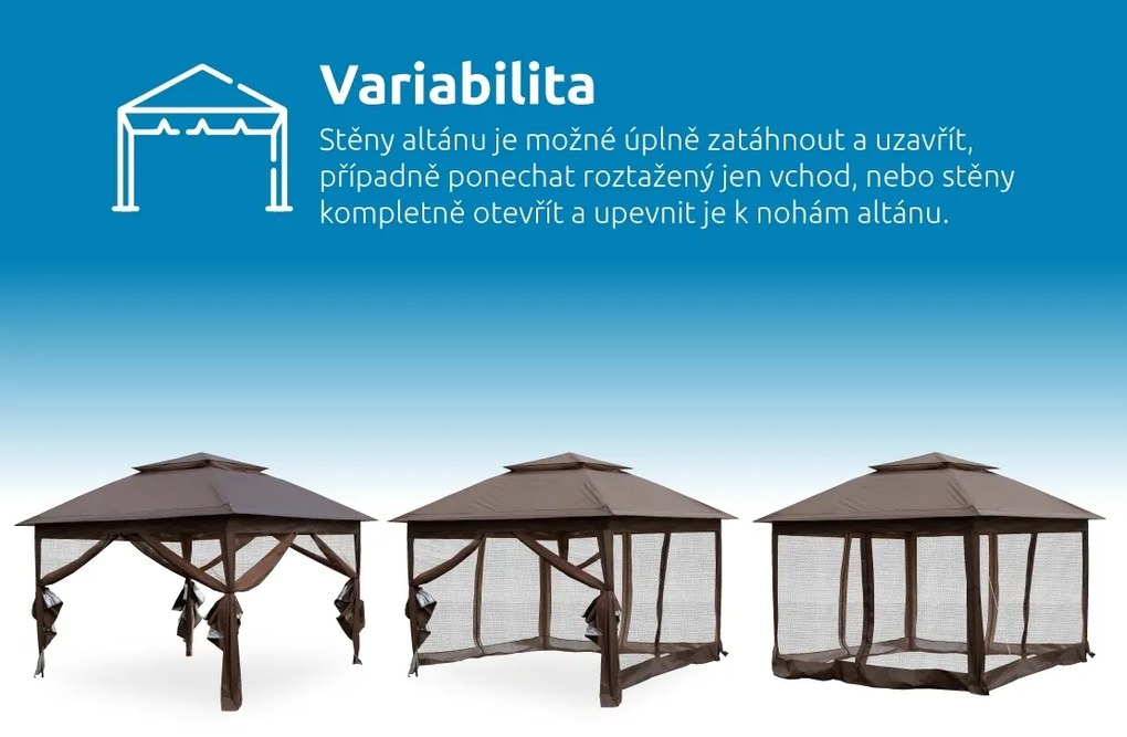 Marimex | Záhradný altánok Marimex Vista 3x3 m | 10970572