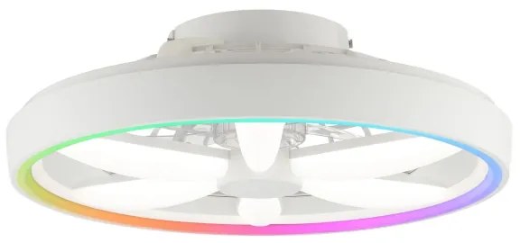 Brilliant - LED RGBW Stropný ventilátor so svetlom GAIANO LED/48W/230V biela + DO