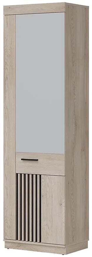 Skriňa Mati Mi14 Dub Cremona/čierna