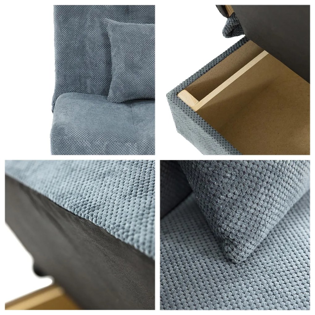 Pohovka Mario Premium, Dostupné poťahy: Magic Velvet 2215 + Magic Velvet 2215 + Bombaj 564