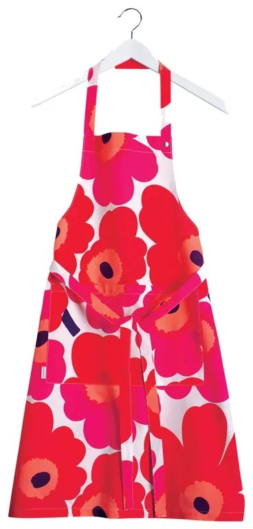 Kuchynská zástera Pieni Unikko, červená