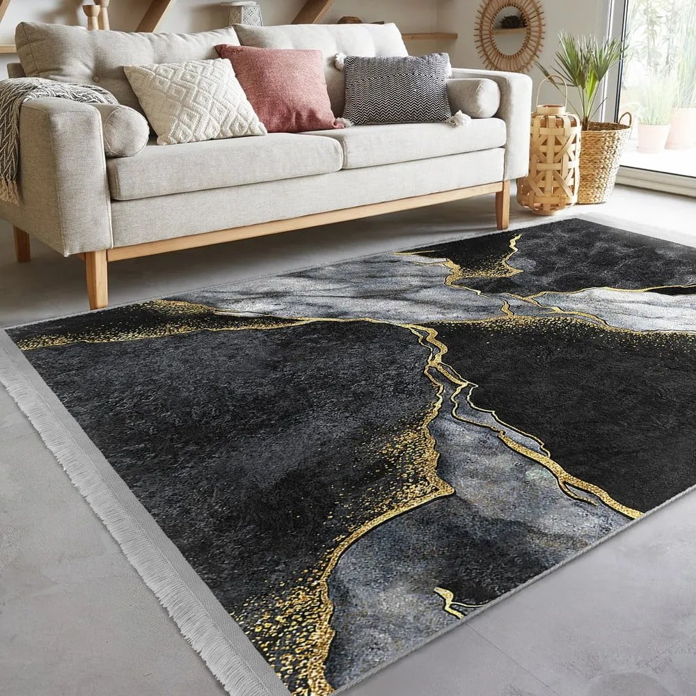 Čierny koberec 160x230 cm - Mila Home